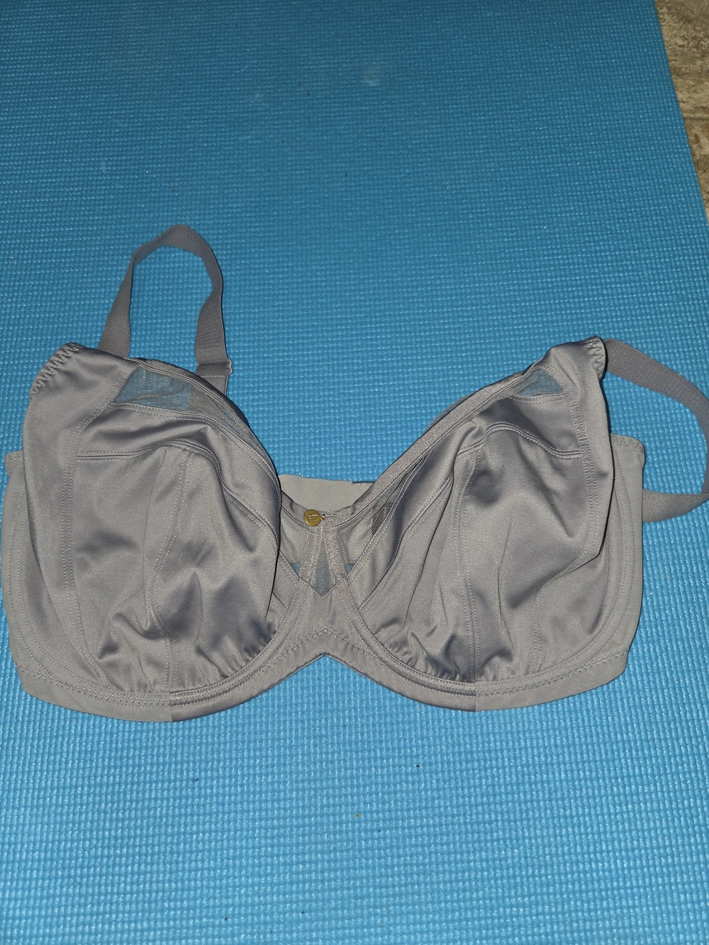 Gray Full-Coverage Underwire Bra - Comfortable Support Understance 36I NWOT